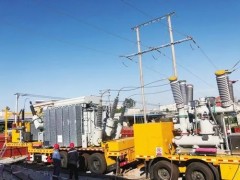 廣東電網公司江門供電局110千伏車載移動變電站投入使用！